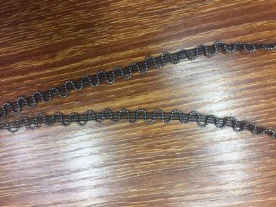 Black and white 0.6cm octagon copper chain accessories manufacturers direct sales