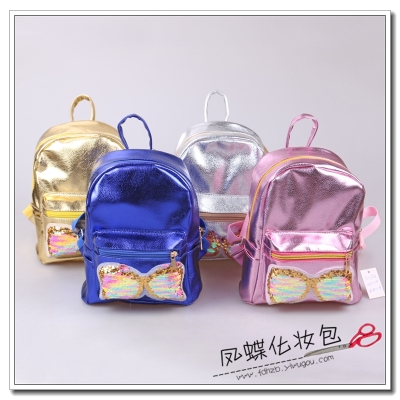 The new Korean version of sequins backpacks versatile bag fashion casual bag