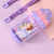 New genuine children's cartoon plastic water cup baby learning cup with back strap cartoon straight cup water tight cup