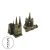 Model of cologne church in Moscow kremlin, Germany, furnishings for living room and study