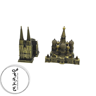 Model of cologne church in Moscow kremlin, Germany, furnishings for living room and study