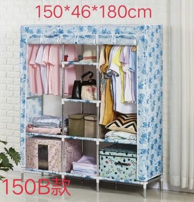 Widened and reinforced type thickened multi-functional storage wardrobe finishing cabinet thickened new Oxford fabric