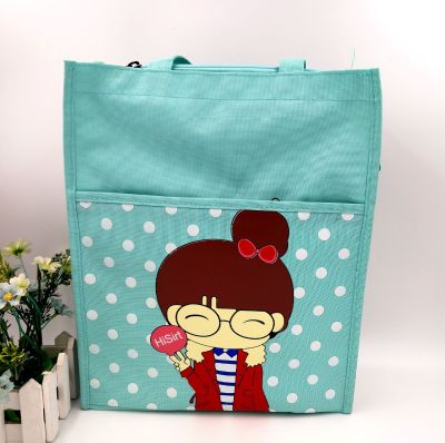 Factory Direct Sales No. 5502 Cartoon Pattern Primary and Secondary School Student Handbag Tuition Bag Oxford Fabric Bag