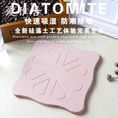 Diatomaceous earth water absorbent teapot pad natural Diatomaceous clay teapot pad pot pad pot pad household quick dry water absorbent