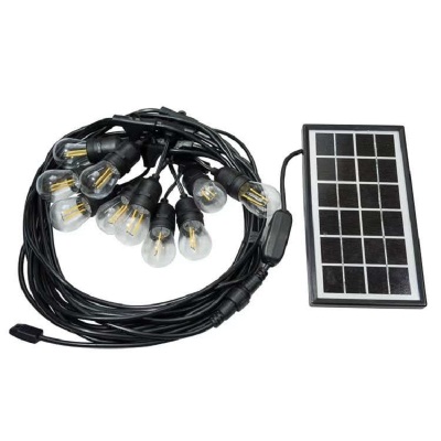 Solar Lighting Chain Line S14 Bulb Outdoor Tourism Decoration Lighting Lighting Chain