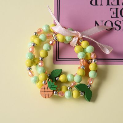 Little princess beaded children's bracelet girl baby Korea cute cartoon beads bracelet
