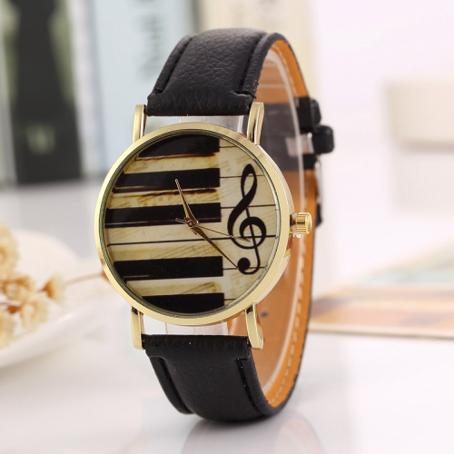 Export Hot Sale Retro Piano Keyboard Note Casual Watch European and American Popular Geneva Fashion Couple Watch