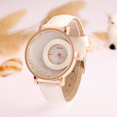Aliexpress hot style brand hot fashion quartz watch full of diamond quicksand female ladies wrist performance goods