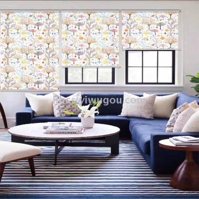 Fashion Home Room Darkening Roller Shade Curtain Foreign Trade Wholesale