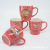 Advertising and promotion gift cup customized water cup red coffee cup color glaze ceramic cup can be customized LOGO