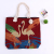 Retro classic crane design waterproof canvas printing contracted one shoulder bag handbag fashion shopping bags