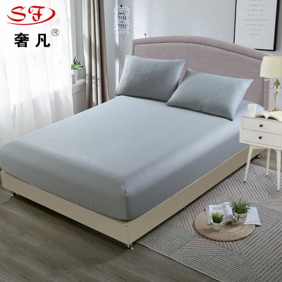 Zheng hao hotel supplies single double anti-slip protective cover 100% cotton hotel bed li bed cover 100% cotton bedding cover