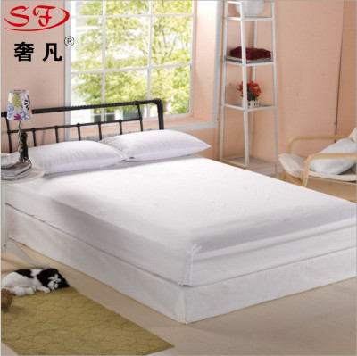 Zheng hao hotel supplies hotel guesthouse white pure cotton three-minute satin strip pure cotton anti-slip protective cover simmons bed li