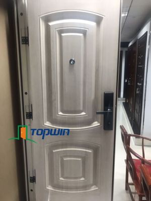 New Galvanized Sheet Non-Rust Imitation Solid Wood Full Matte Frosted New Steel Doors