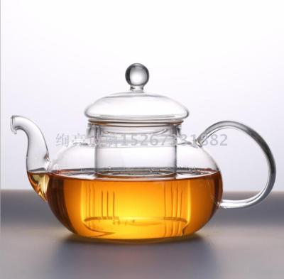 borosilicate glass tea pot  heat-resisting glass tea set 