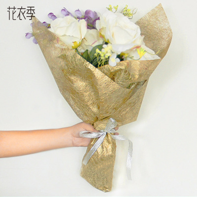 Floral season new high - end flower bouquet packaging yunsi paper flower shop Floral bag flower waterproof silk supplies materials