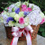 Seasonal Korean flower gift box wrapped with ribbon flower gift wrapping paper bouquet material florist