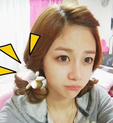 秋硕剥皮扒皮香蕉君创意发圈 可爱毛绒公仔发饰发绳头饰头绳