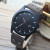 Cross-border foreign trade hot style abrasive belt men's watch with digital scale calendar quartz watch manufacturer one