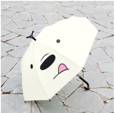 2018 Creative Stand-Able Bear Umbrella with Straight Shank Long Handle Umbrella Student Portable Umbrella Hot Sale Children's Umbrella