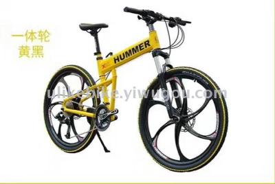 Bicycle 26 - inch hummer 6 - blade bicycle folding mountain bike factory direct sale