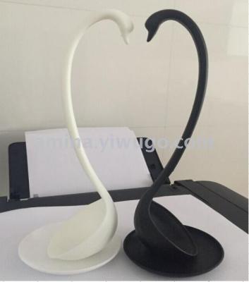 Creative Swan with Tray Vertical Soup Spoon Multi-Purpose Kitchen Cutlery Spoon Long Handle Large Spoon