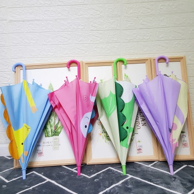 Customized Children's Umbrella Pet Cute Animal Ears Cartoon Umbrella with Straight Shank Long Handle Children's Umbrella