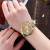 Aliexpress new love fashion net with watch grid scale ladies watch student couple watch