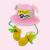 ZD Internet Celebrity Best-Selling New Type Movable Rabbit Ears Straw Hat Children Cute Hat with Light Sun-Shade Fisherman Hat Bucket Hat