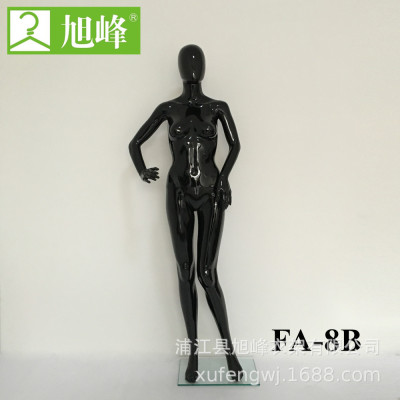 Xufeng Hanger Model Factory Direct Sales High-End Shiny Black Female Model Highlight Mannequin