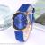 Ins hot style compact compact crystal face candy colored belt watch for ladies