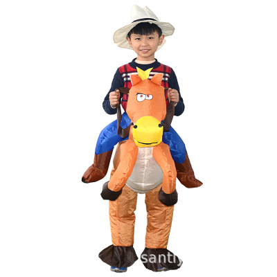 Manufacturers direct sale of a trade hot style children riding inflatable clothing holiday party performance clothing