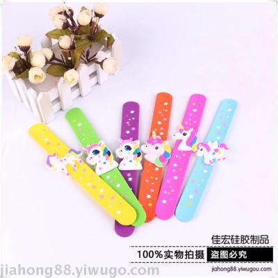 European and American Hot Unicorn Silicone Gel Slap Wristband Pat-Bracelet Silicone Printing XINGX Slap Bracelet Factory Direct Sales Wholesale