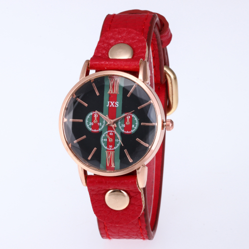 Net Red Watch Imitation Leather Trend Women‘s Watch Casual Student Male and Female Couple Watch Wholesale