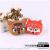 3D elk silicone drop wallet fox candy color silicone zip wallet gift supply