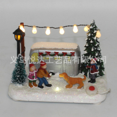Supply many kinds of resin Christmas belt music electric crafts music electric crafts
