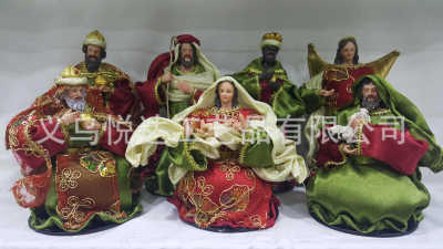 Supply many kinds of resin fabric Jesus manger set