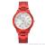 Cross-border hot fashion large dial color case nail small metal watchband watch quartz watch 2