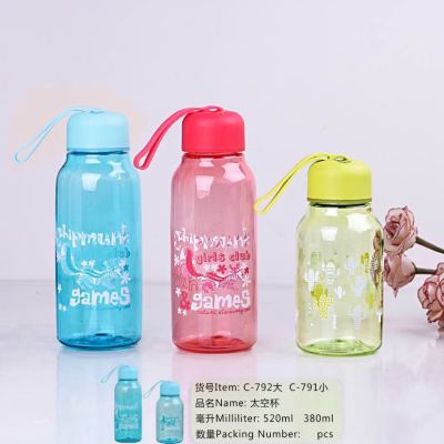 A35 Sports Bottle Plastic Water Cup Children's Printed Pattern Plastic Cup