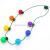 ZD Halloween Christmas Led Glowing Necklace Super Bright Safety Buckle Light Cable Factory Direct Sales Bulb Necklace