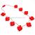 ZD Factory Direct Sales Foreign Trade Popular Style Big Peach Heart Necklace Christmas Halloween Led Glowing Necklace