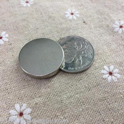 Round magnet one dollar coin diameter magnet Ndfeb Round 25*3.5 mm nickel plated strong magnet