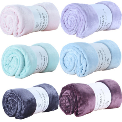 Flannel blanket summer thickened coralline blanket air conditioning office nap blanket wholesale gifts can be customized