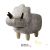 Plant Decoration Rhinoceros Solid Wood Pedal Creative Animal Cartoon Children's Personality Sofa Short Stool Shoes Changing Stool