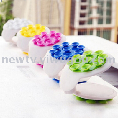 360 degree creative multifunctional suction cup type stick lazy person's bedside table gecko mobile phone holder