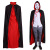 Halloween Cloak Cos Double Red and Black Death Devil Cloak Children Adult Men and Women Cloak Ball Party