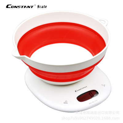 Household kitchen scale with folding tray was baking scale electronic weighing 1 g food scale electronic scale export