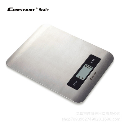 Amazon flat stainless steel kitchen scale 5 kg baking weigh electronic scale 1 g custom food scale high - precision foreign trade