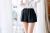 Summer new silk slip large wave lace home loose three-quarter trousers
