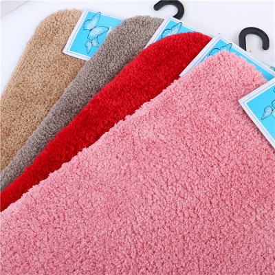 It can be found in Solid color household rectangular bathroom and absorbent non-slip mat kitchen carpet